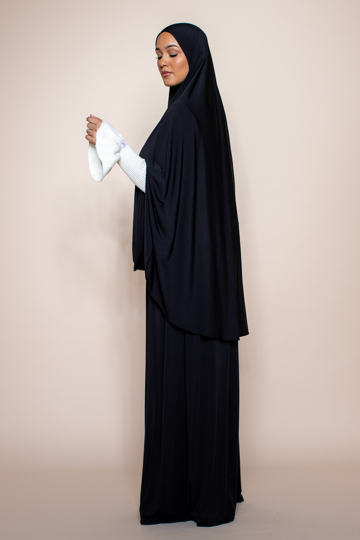 Zwarte Khimar Louti